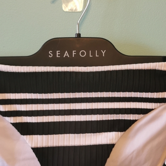 Seafolly Bikini Bottom Striped Hipster 14 New Plus - Picture 3 of 7